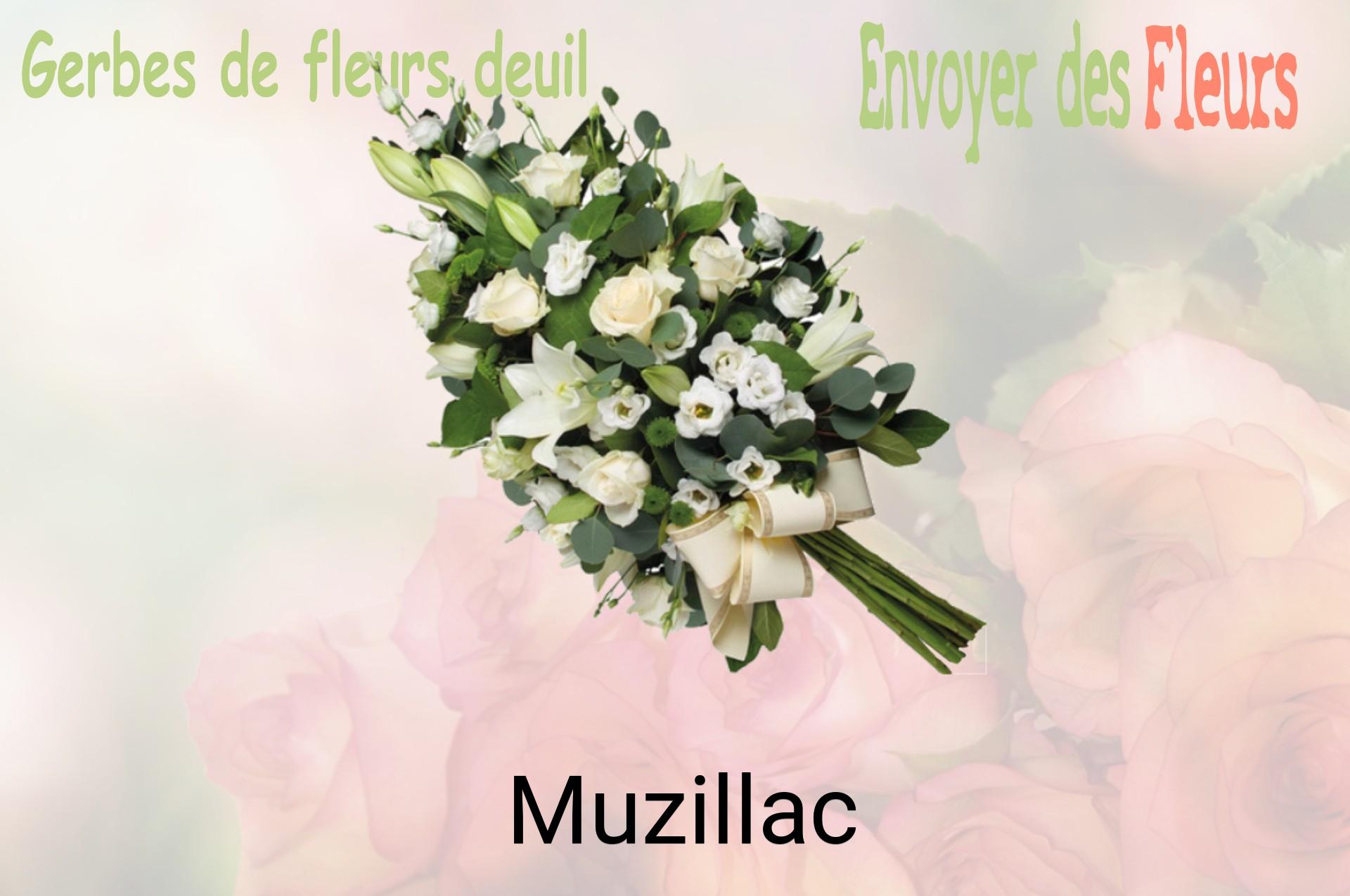 Gerbe de fleurs de deuil livrée à Muzillac